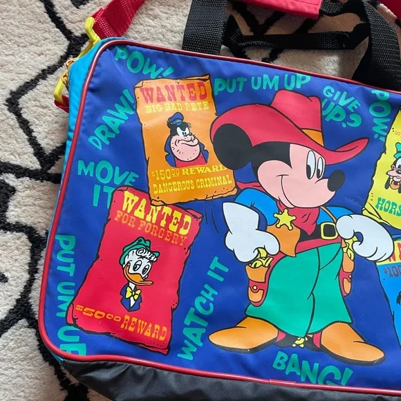 Vintage Walt Disney Company Mickey Mouse Western Small Children's Bag - Picture 5 of 8